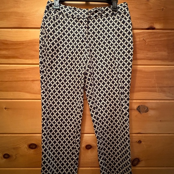 Laundry By Shelli Segal Black and Tan Cropped Pants - Picture 1 of 11